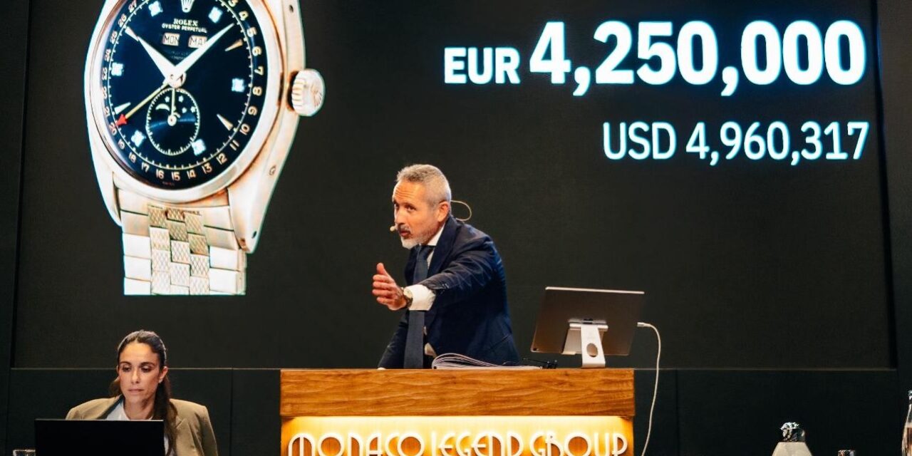 Record-breaking results as collectors battle for the rarest watches in Monaco