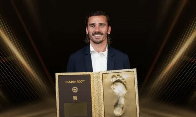 Antoine Griezmann immortalised in Monaco with Golden Foot honour