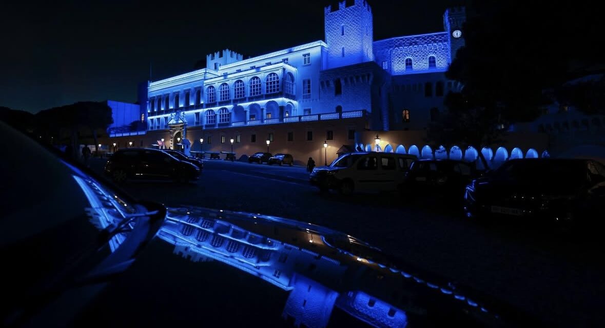 Prince’s Palace lights up in blue for Movember