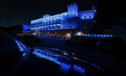 Prince’s Palace lights up in blue for Movember