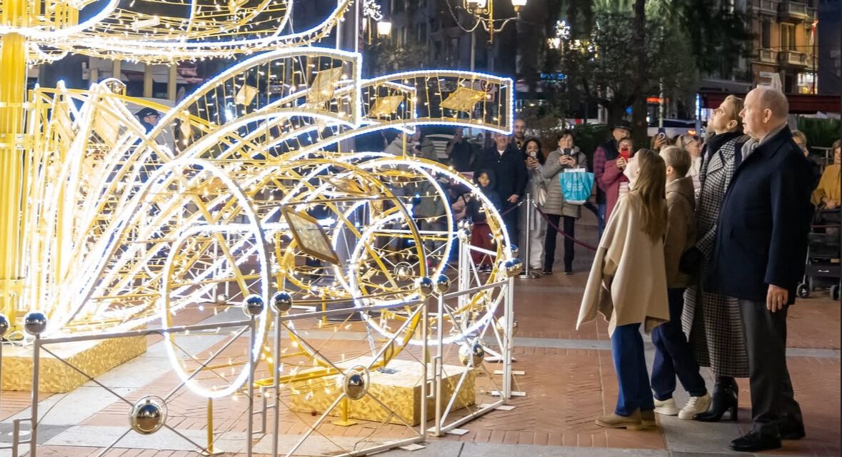 Monaco lights up as the Princely Family launches the festive season