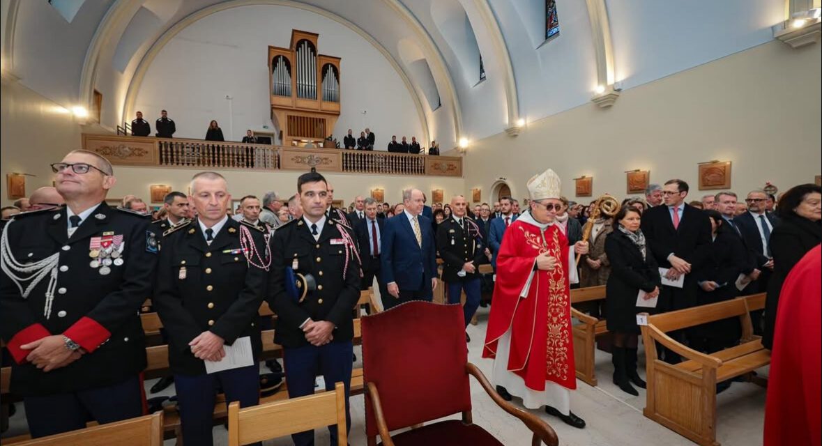 Monaco Firefighters honour Sainte-Barbe in the presence of Prince Albert II