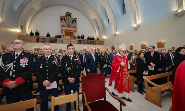 Monaco Firefighters honour Sainte-Barbe in the presence of Prince Albert II