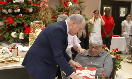 A royal Christmas moment that lit up the Rainier III Centre