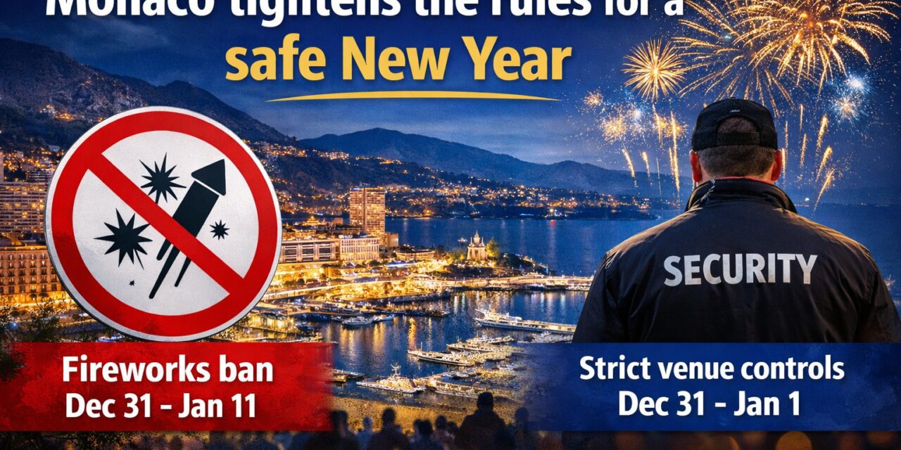 Monaco tightens the rules to keep New Year celebrations safe