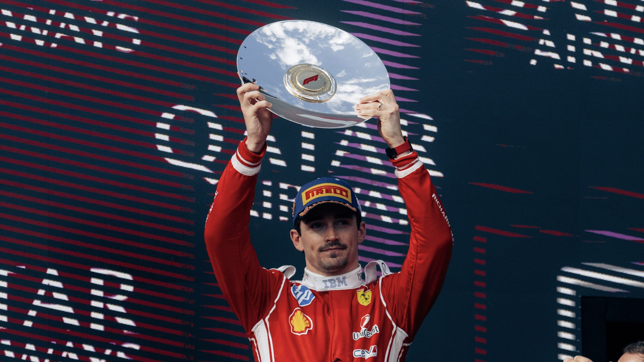 Leclerc fights at the front but Ferrari settle for podium in 