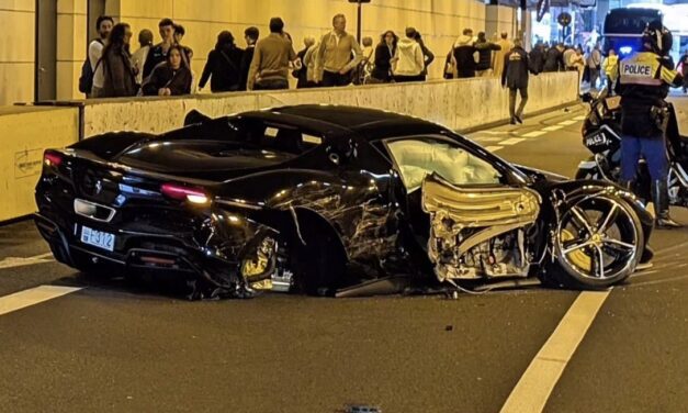Ferrari 296 crashes inside Monaco’s Louis II Tunnel