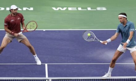 Vacherot falls just short in Indian Wells doubles final