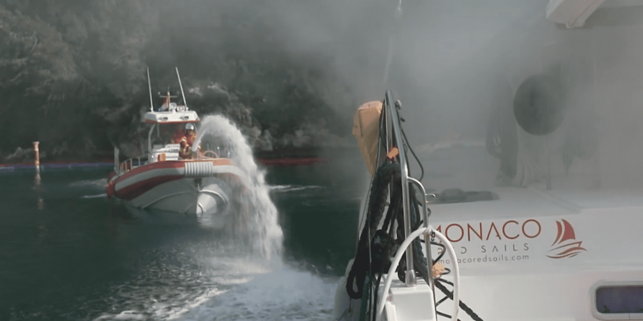 Full-scale fire drill tests emergency response at Fontvieille Port