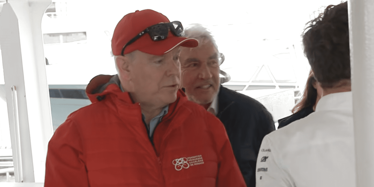 Prince Albert II visits Plastic Odyssey