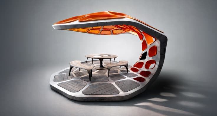 Rare Zaha Hadid pavilion goes under the hammer in Monaco