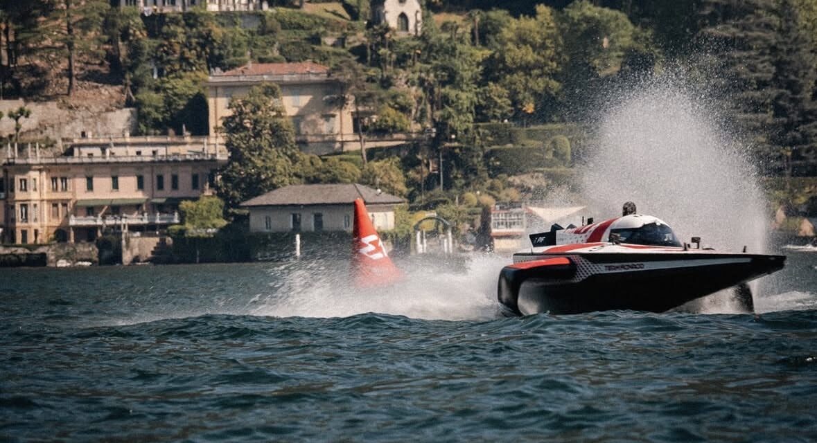 Electric racing heats up as E1 Series hits Lake Como