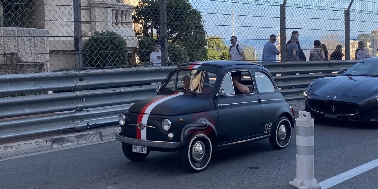 Leclerc swaps supercars for retro Monaco runabout