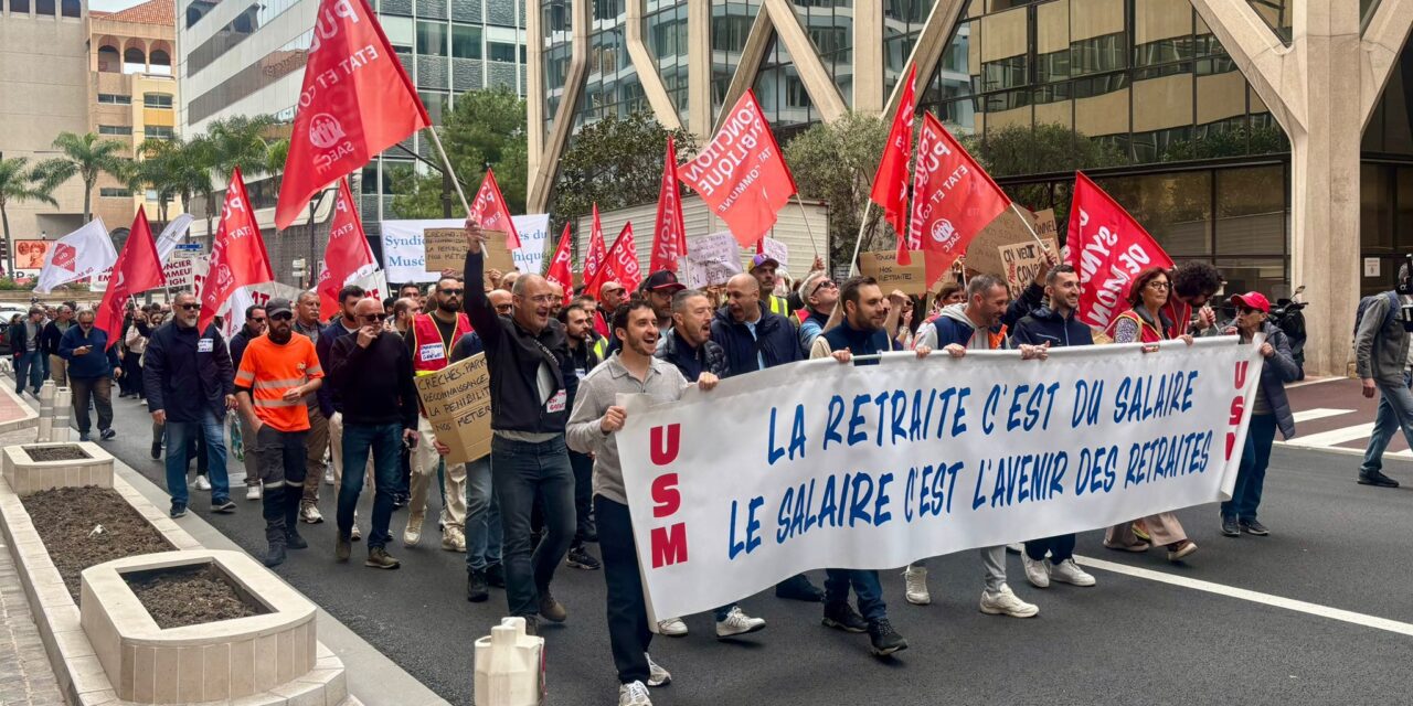 Monaco workers march over wages and pensions as union pressure builds