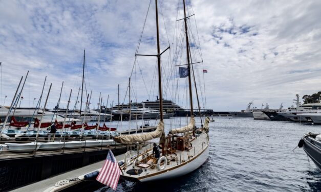 Historic yacht departs Monaco on three-year Mediterranean mission