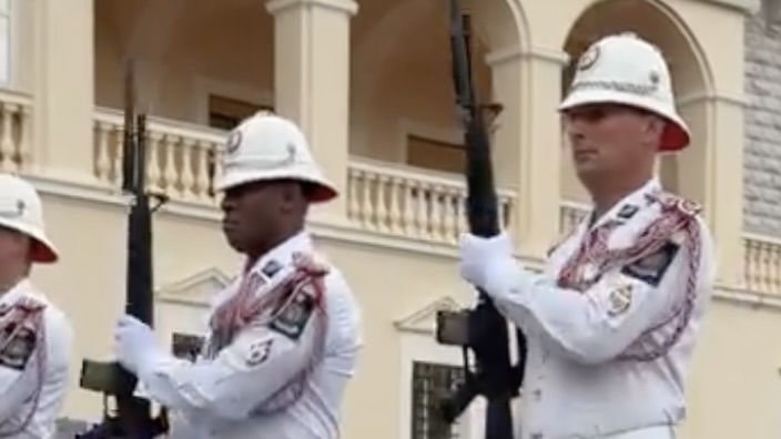 Monaco’s carabiniers switch to summer uniform in time-honoured seasonal tradition