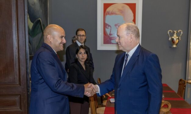 Prince Albert II hosts Interpol Chief in talks on global security cooperation