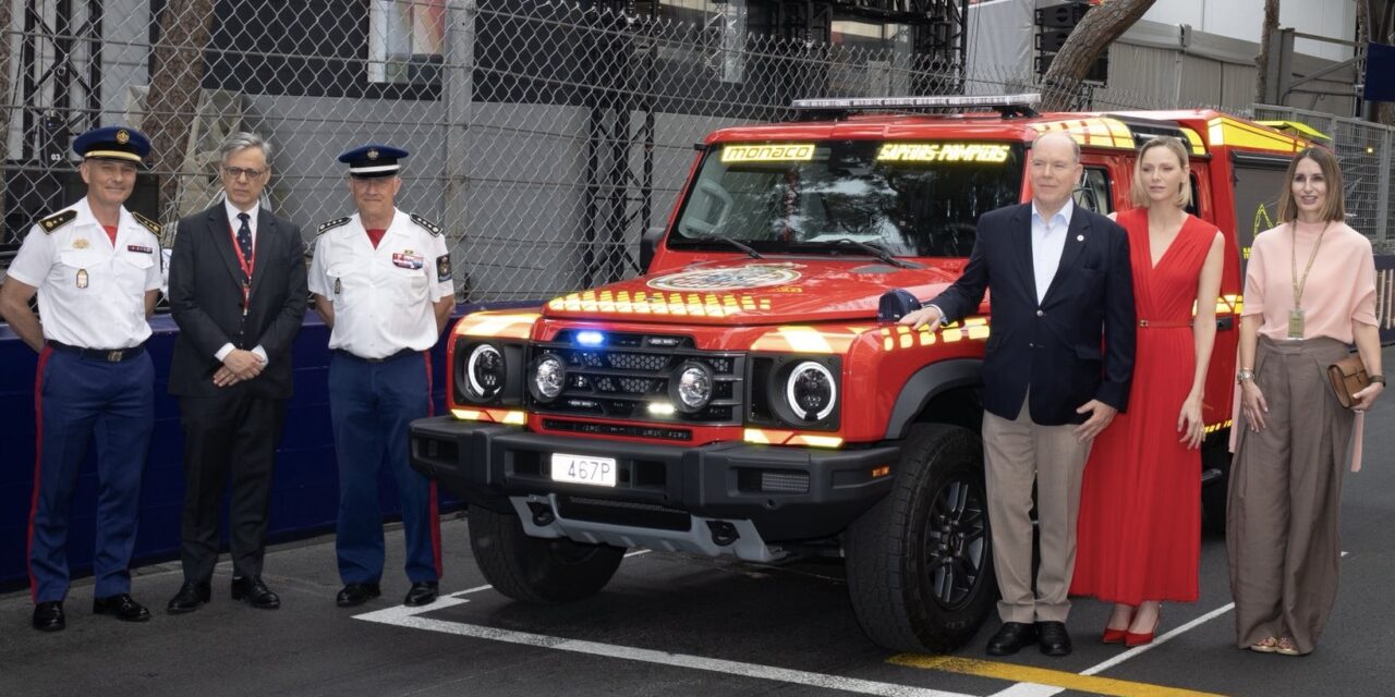 Princely couple inspect new emergency fleet ahead of Monaco Grand Prix