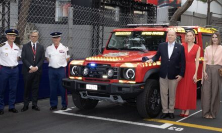 Princely couple inspect new emergency fleet ahead of Monaco Grand Prix