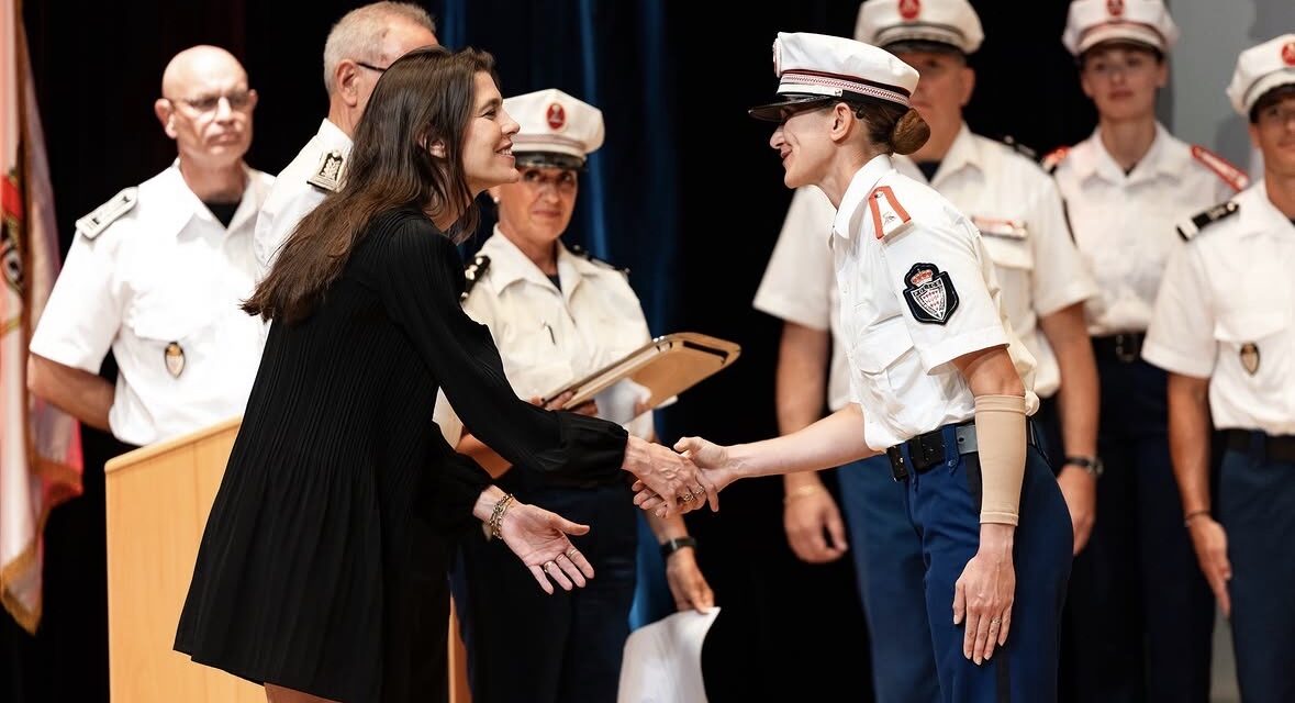 Charlotte Casiraghi class joins Monaco police ranks