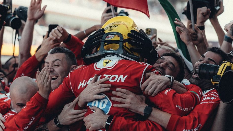 Hamilton breaks through for Ferrari as Antonelli’s winning streak ends in Barcelona
