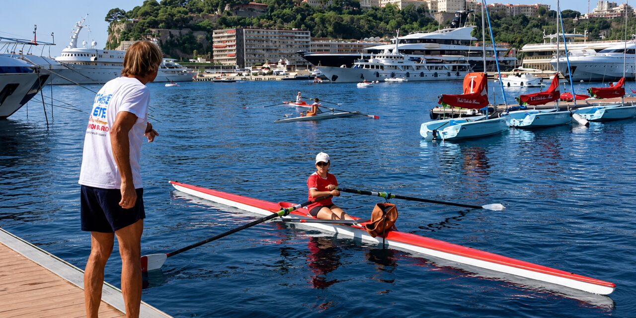 Young rowers take to Monaco’s waters