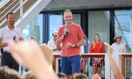 Tour de France legend Chris Froome meets young sailors at Yacht Club de Monaco’s summer camps
