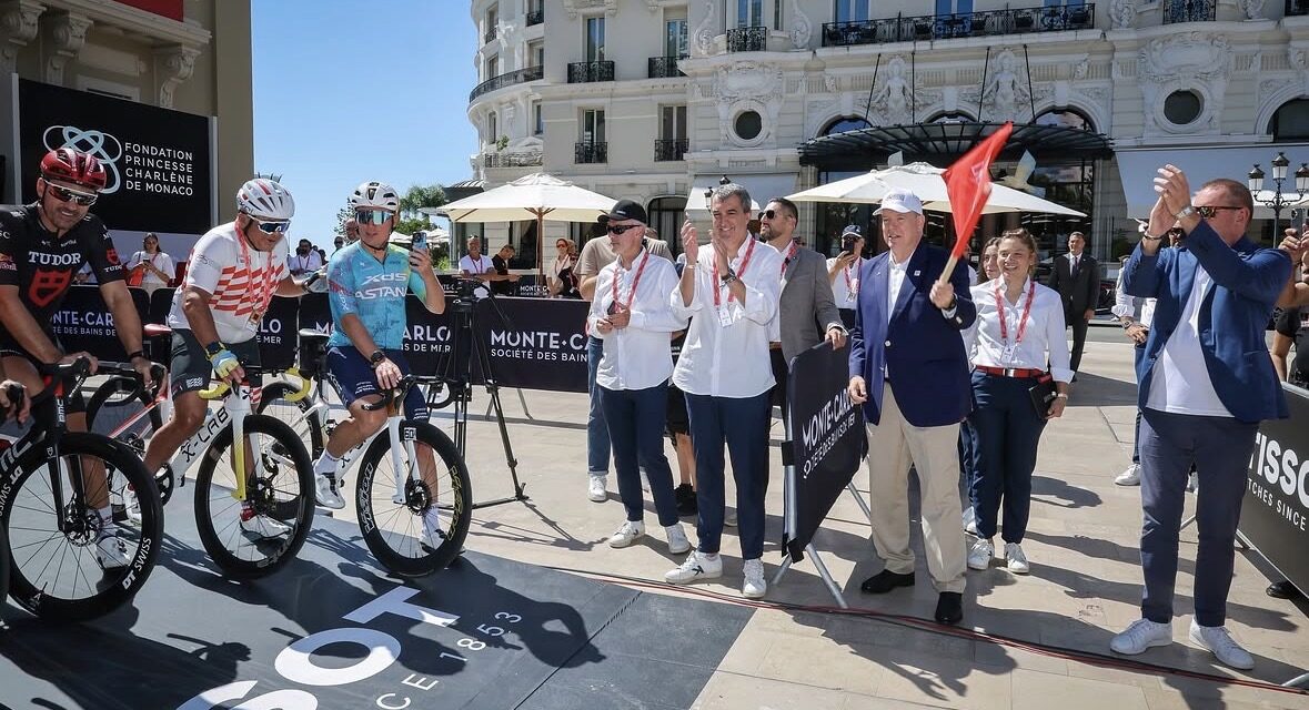 Charity cyclists take to Monaco streets