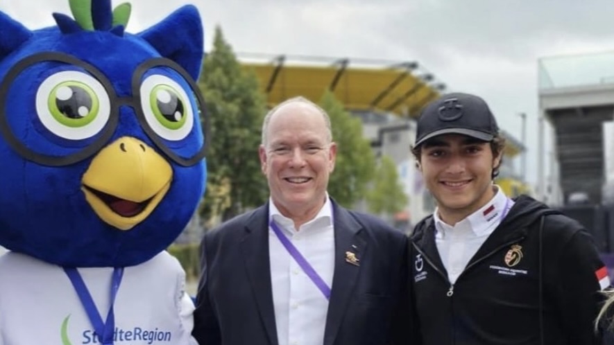 Prince Albert II attends FEI World Championships in Aachen