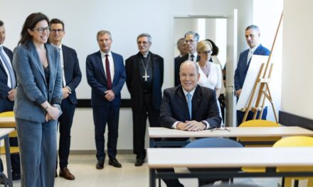 Prince Albert II tours renovated Lycée Albert 1er ahead of new term