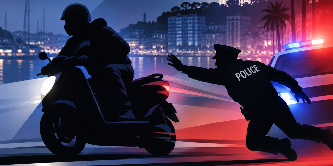 Drug-fuelled scooter escape injures Monaco police officer