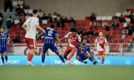 AS Monaco throw away two-goal lead in draw with Toulouse but stay top of Ligue 1