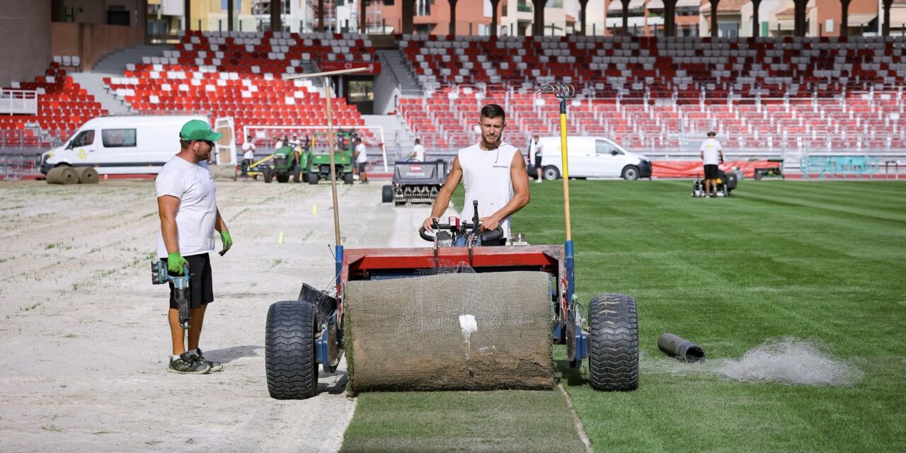 Stade Louis-II gets new pitch ahead of winter fixtures