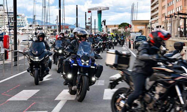 145 motorcycles hit the road for Monaco friendship ride