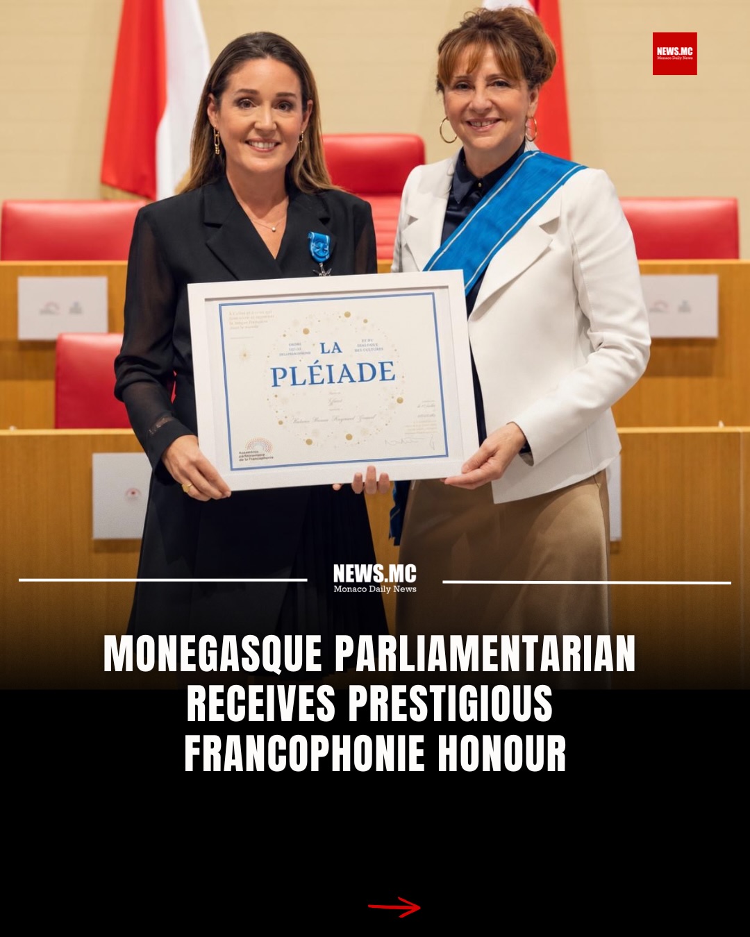 🔴 NEWS.MC 25-10-26 TOP STORIES Marine Hugonnet-Grisoul, President of Monaco’s delegation to